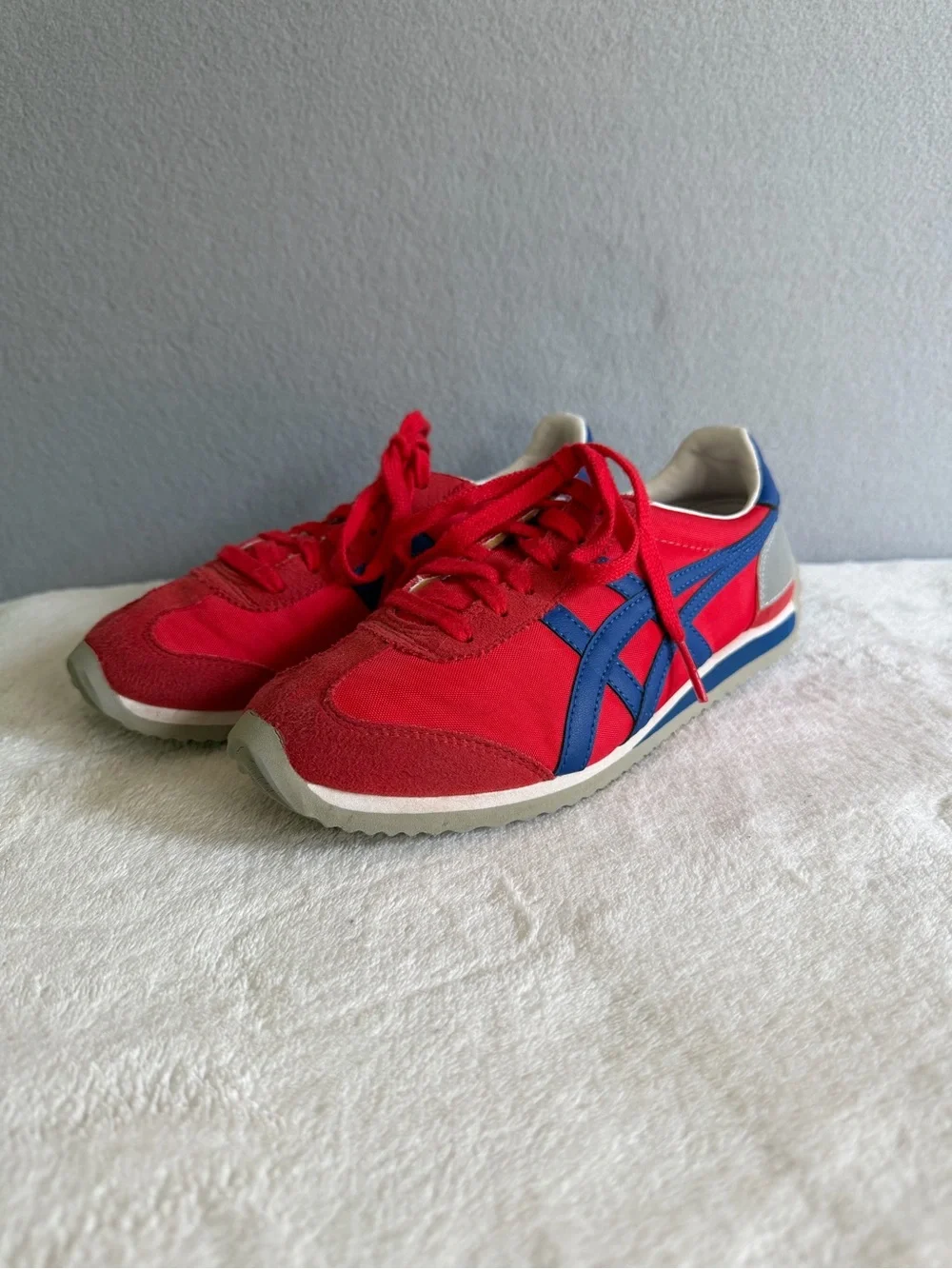 Onitsuka Tiger California 78 Casual Sneakers US3 Kids Red/Blue